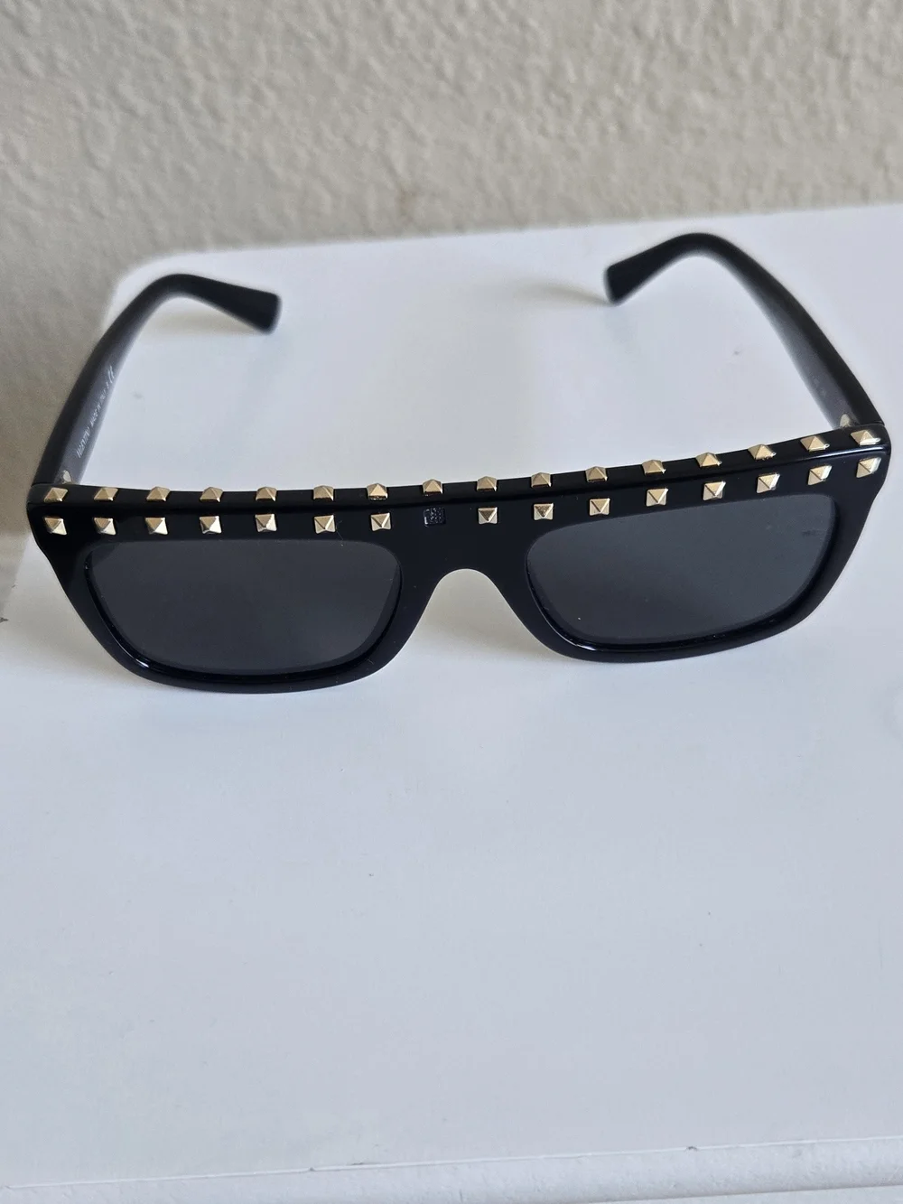 Valentino Rockstud Sunglasses Black VA 4010 5001/87 Designer Shades Italy 51mm